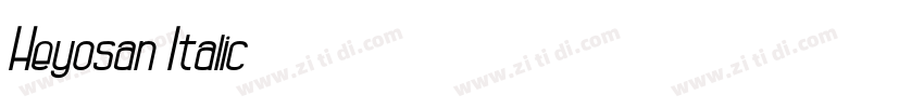 Heyosan Italic字体转换